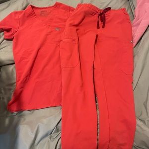 FIGS scrubs Clay color set